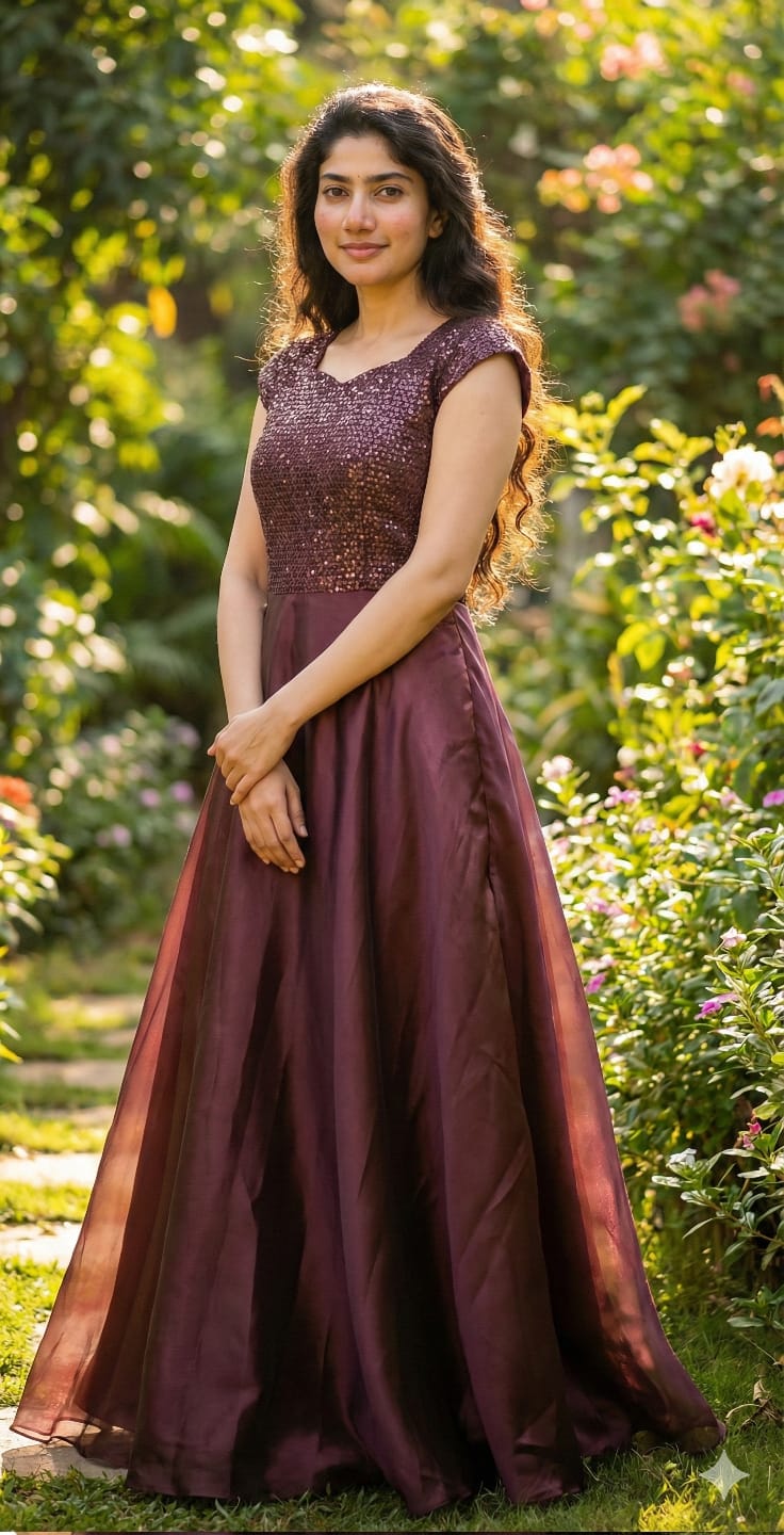 Red Sleeveless long frock99