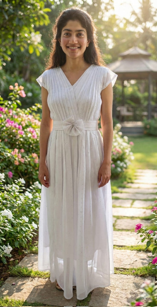 White women longdress