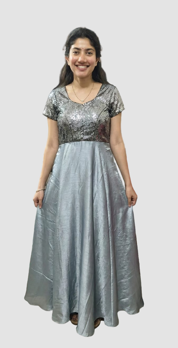 Grey Long Umbrella frock